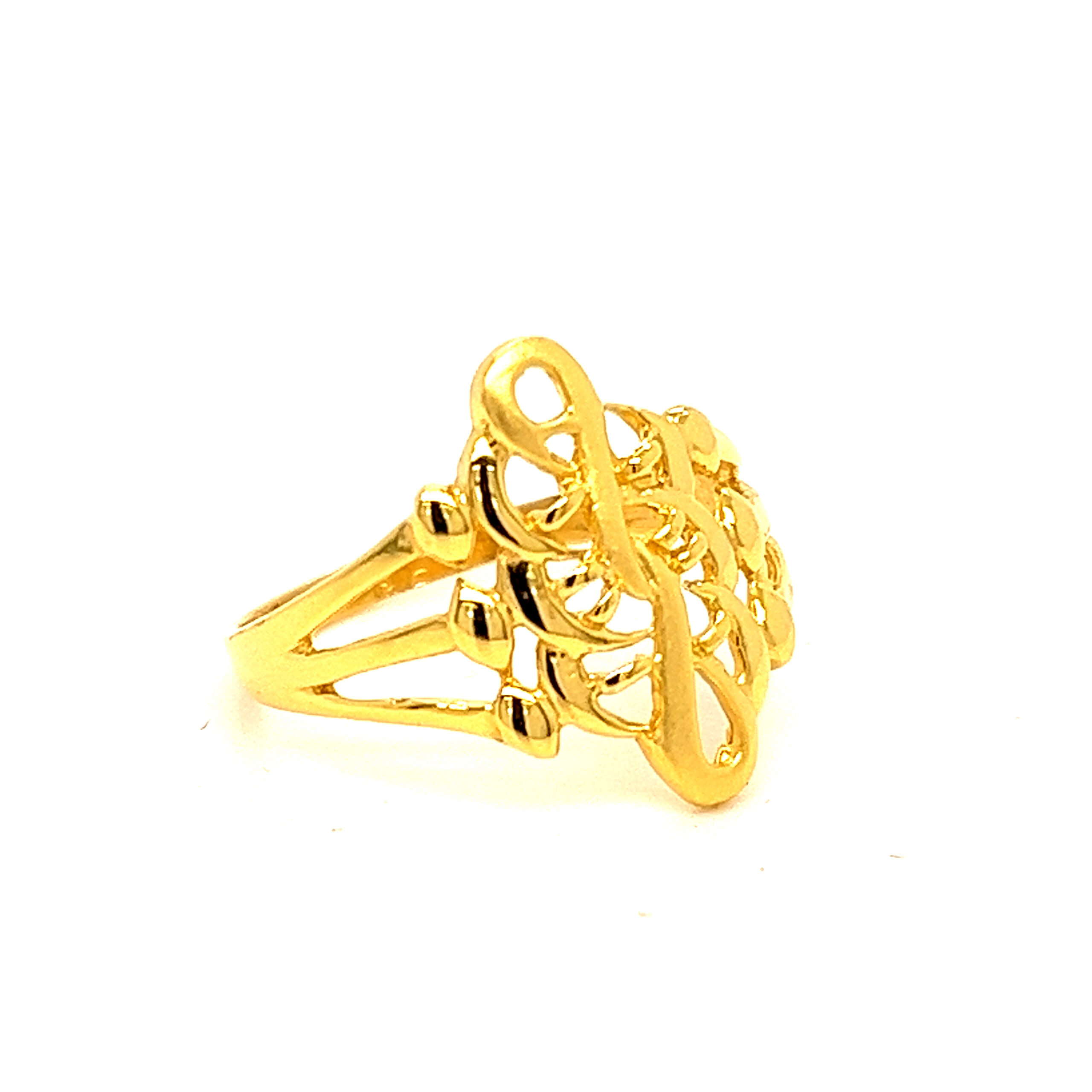 22k Gold Plain Layer O Max Ring