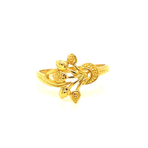 22k Gold Plain Stylish Ring