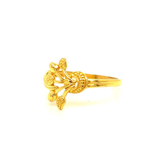 22k Gold Plain Stylish Ring
