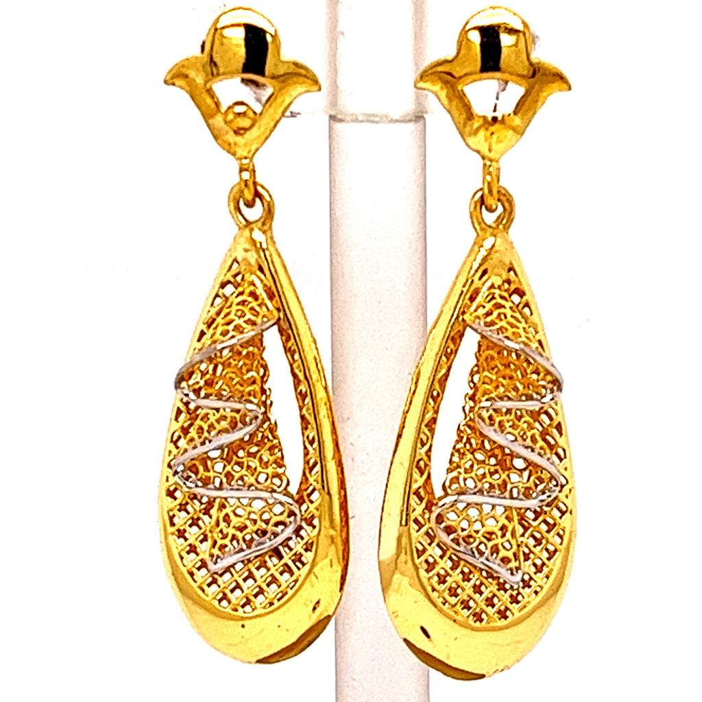 Youbella Gold Long Earrings