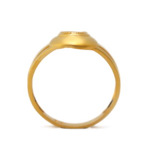 22K Gold Plain Horse Shoe Ring