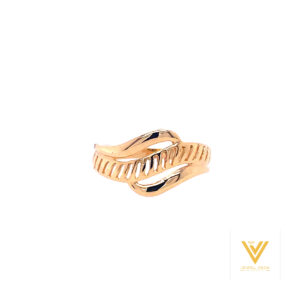 22k Gold Plain Ladder Ring
