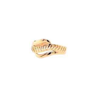 22k Gold Plain Ladder Ring