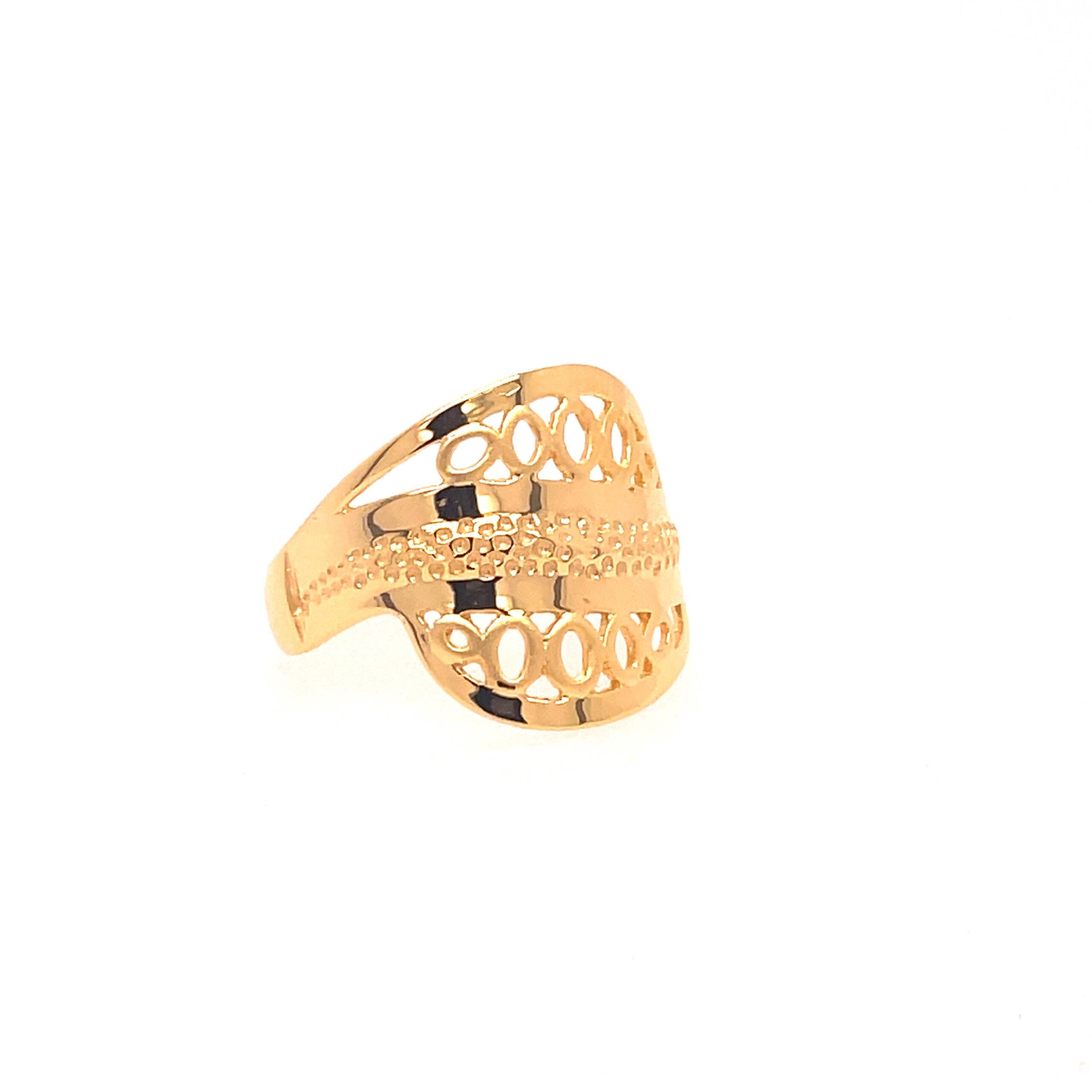 22k Gold Plain Classic Twist Ring