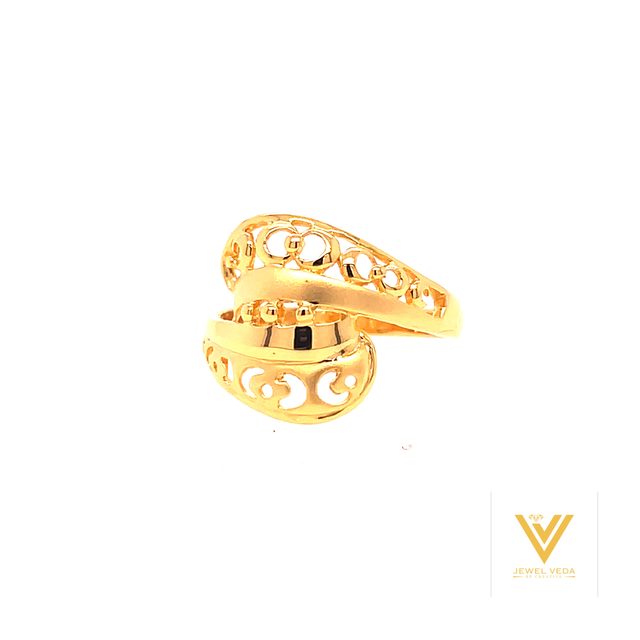 22k Gold Plain Sunshine Ring - Image 2