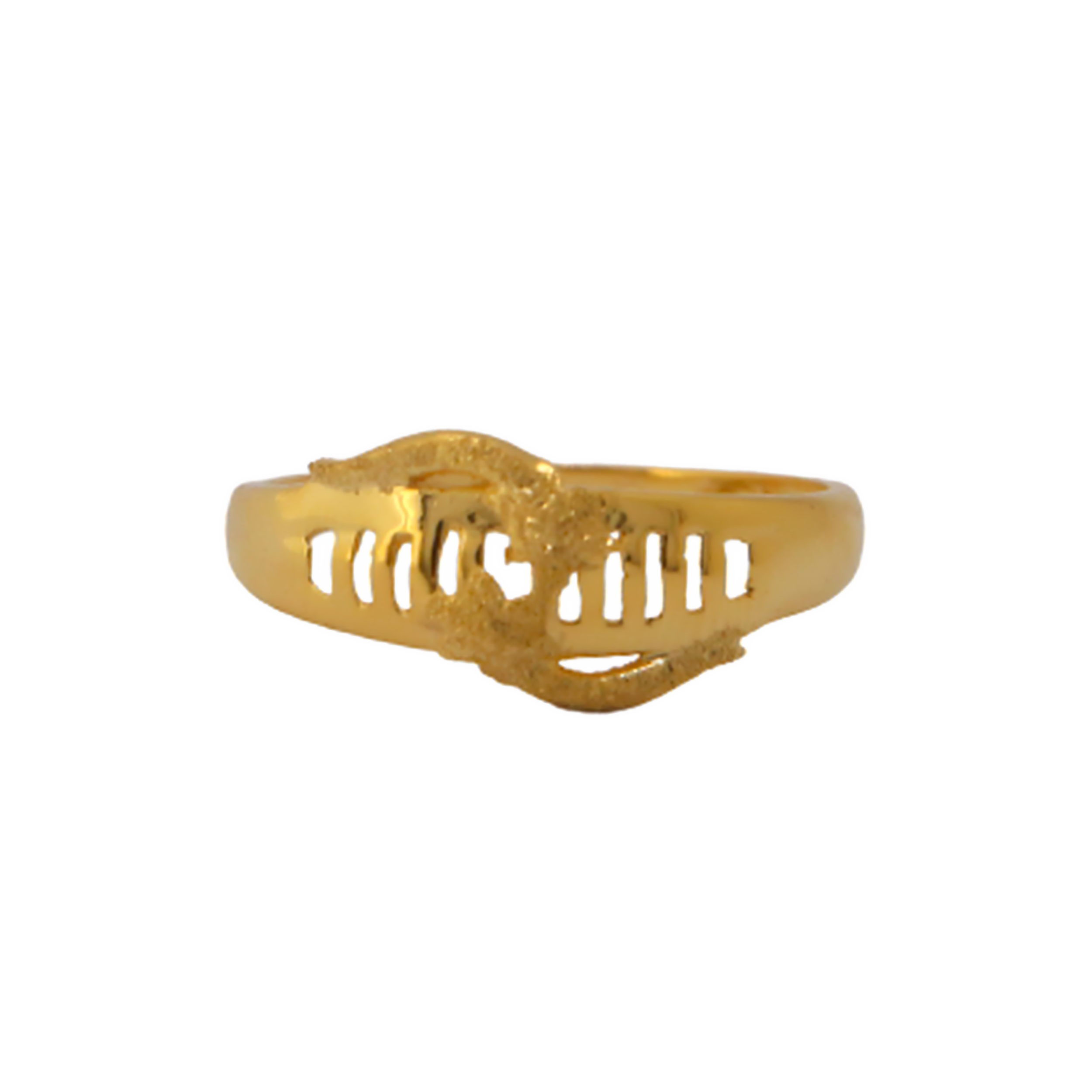 22k Gold Plain Ladder Ring - Image 3