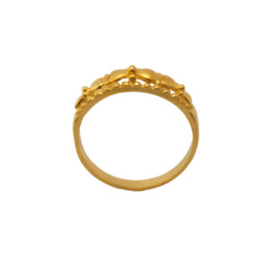 22k Gold Plain Ellectric Ring