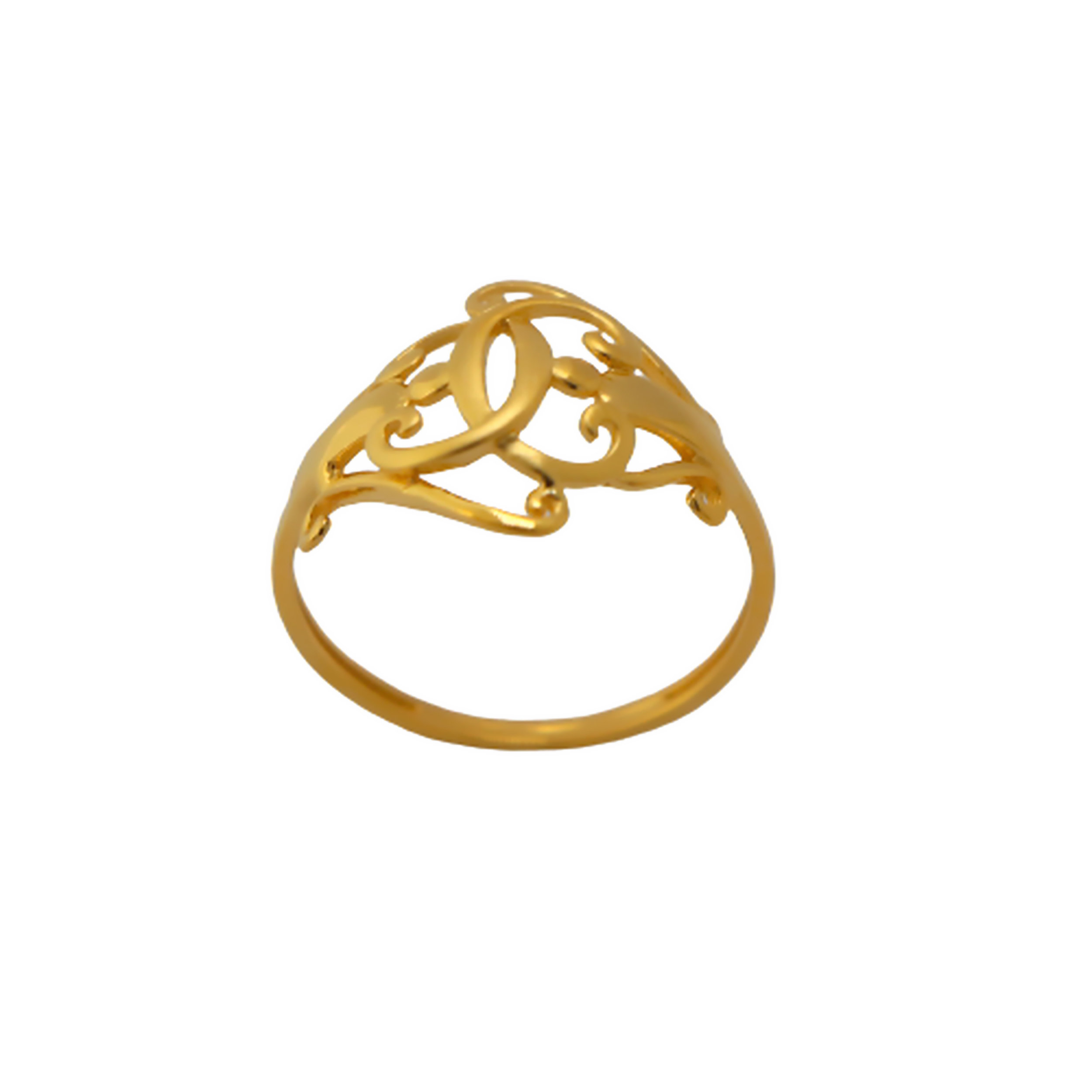 22k Gold Plain Inspire Magic Ring - Image 3