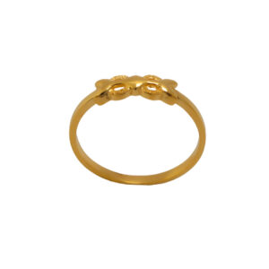 22k Gold Plain Dazzle Ring