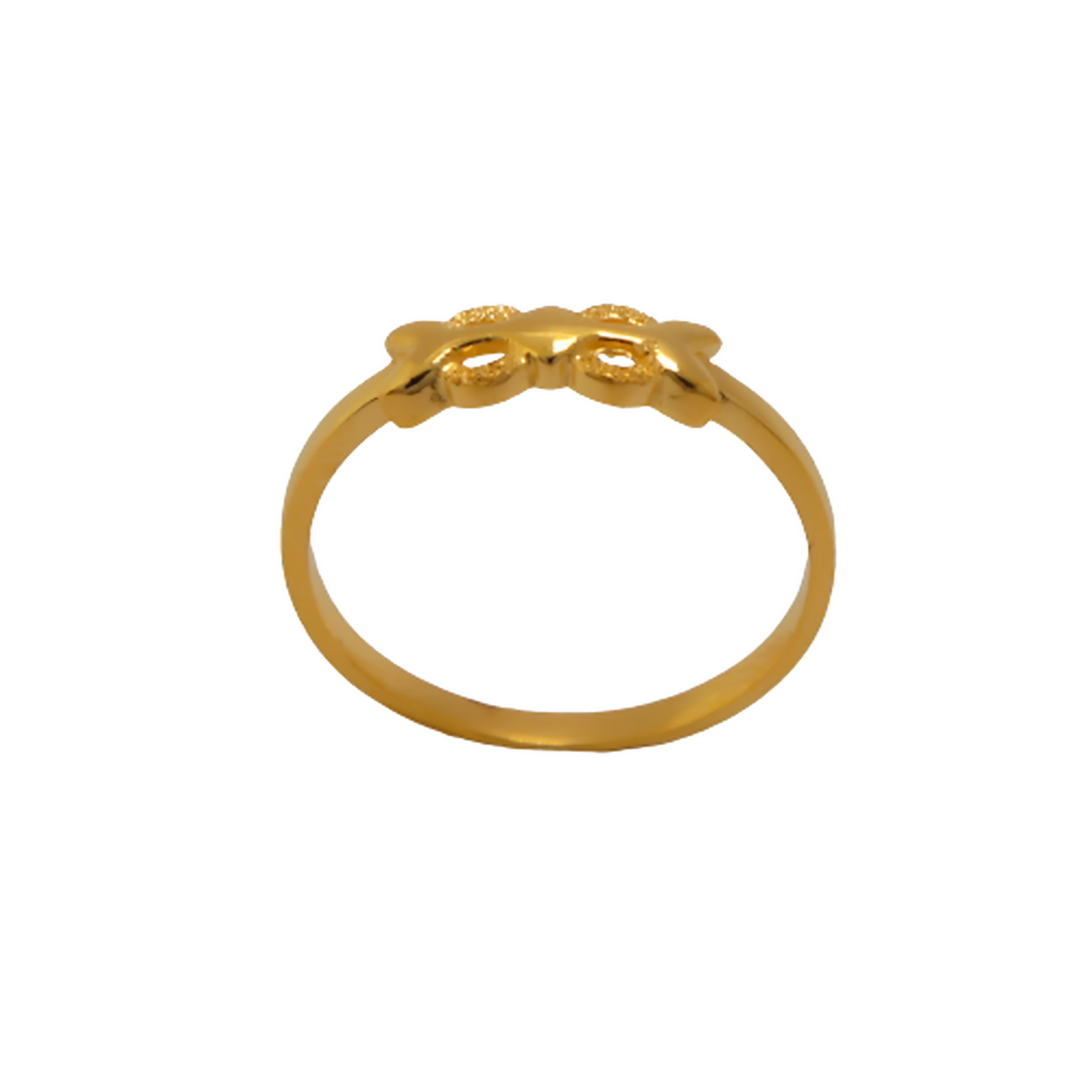 22k Gold Plain Dazzle Ring - Image 3