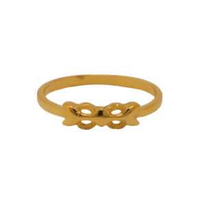 22k Gold Plain Dazzle Ring