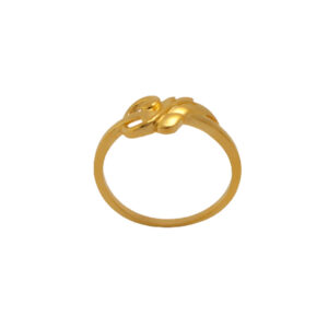 22k Gold Plain Shimmer Ring