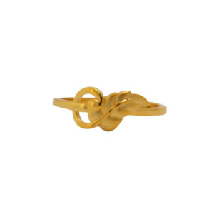 22k Gold Plain Shimmer Ring