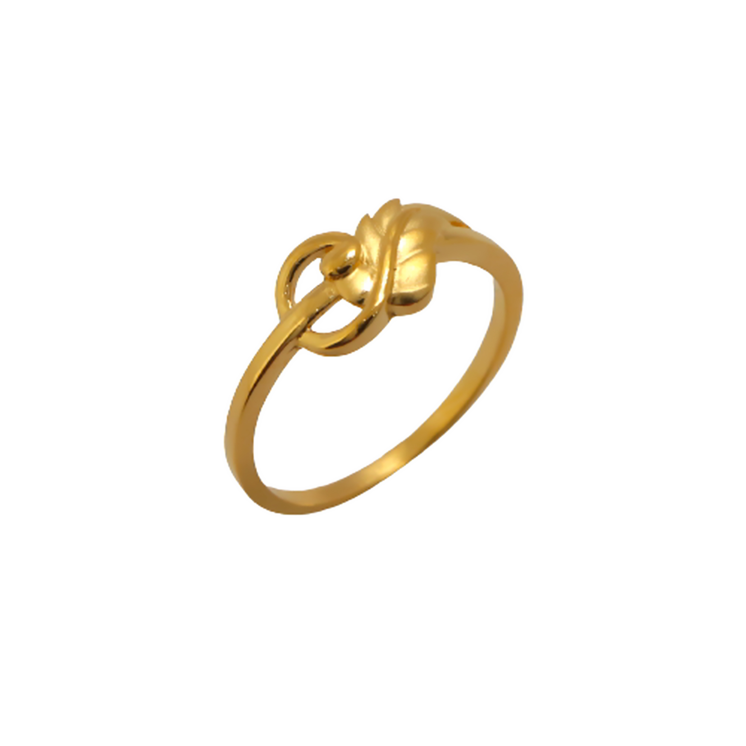 22k Gold Plain Shimmer Ring