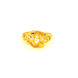 22k Gold Plain Golden Glow Ring