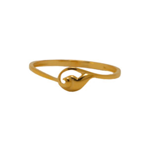 22k Gold Plain Simple Ring