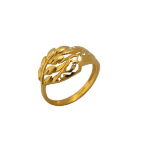 22k Gold Plain Blossom Lush Ring