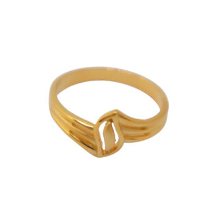 22k Gold Plain Volume Fusion Ring