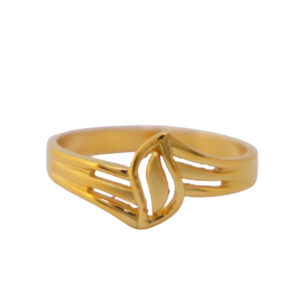 22k Gold Plain Volume Fusion Ring