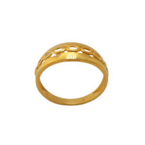 22k Gold Plain Royal Ring