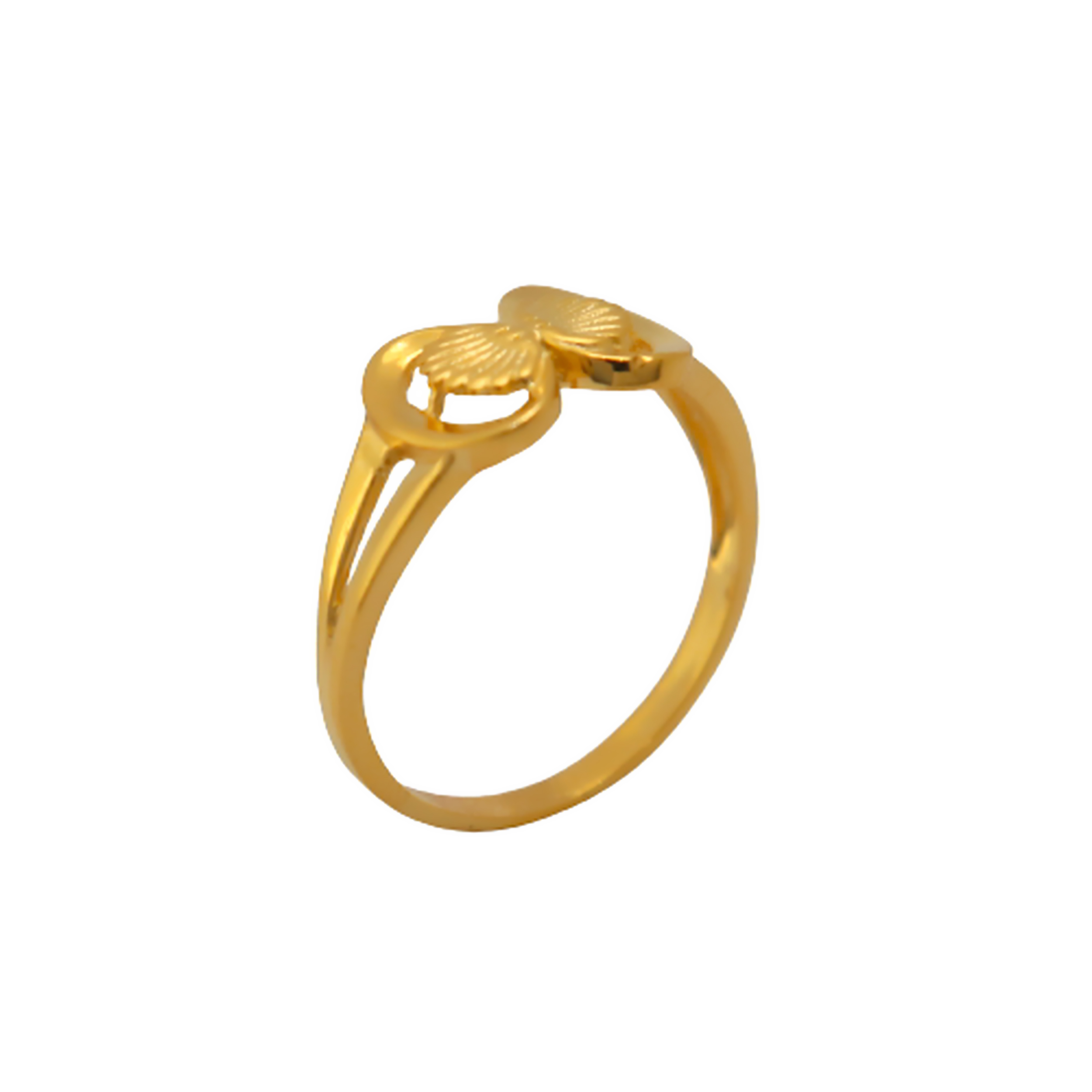 22k Gold Plain Preety Ring - Image 3