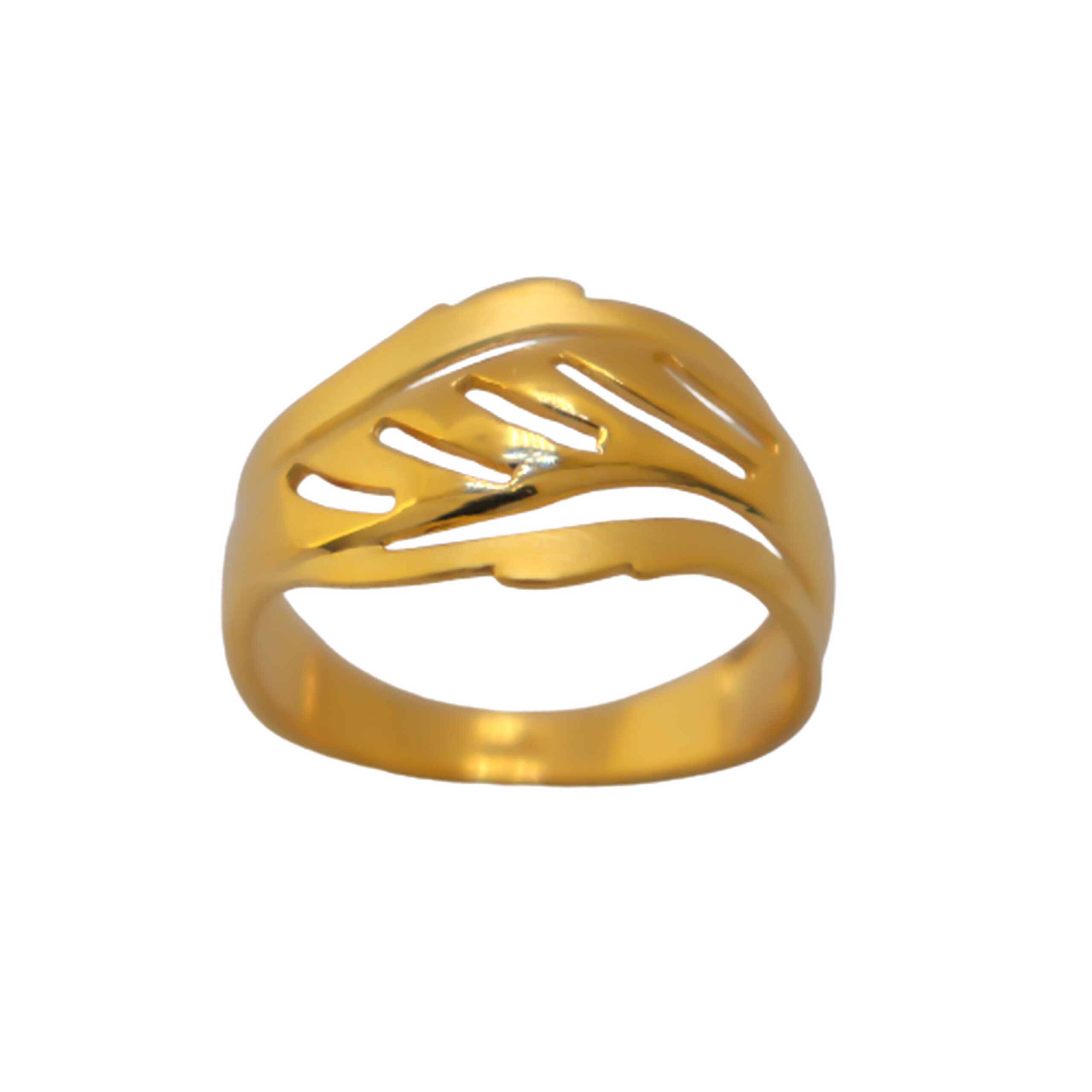 22k Gold Plain Royal Ring - Image 3