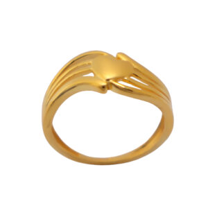 22k Gold Plain Valentine Love Ring