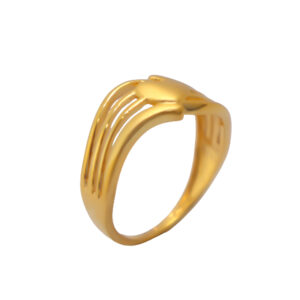 22k Gold Plain Valentine Love Ring