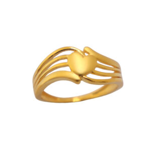 22k Gold Plain Valentine Love Ring