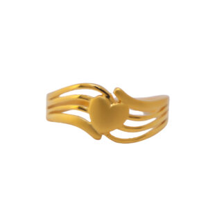 22k Gold Plain Valentine Love Ring