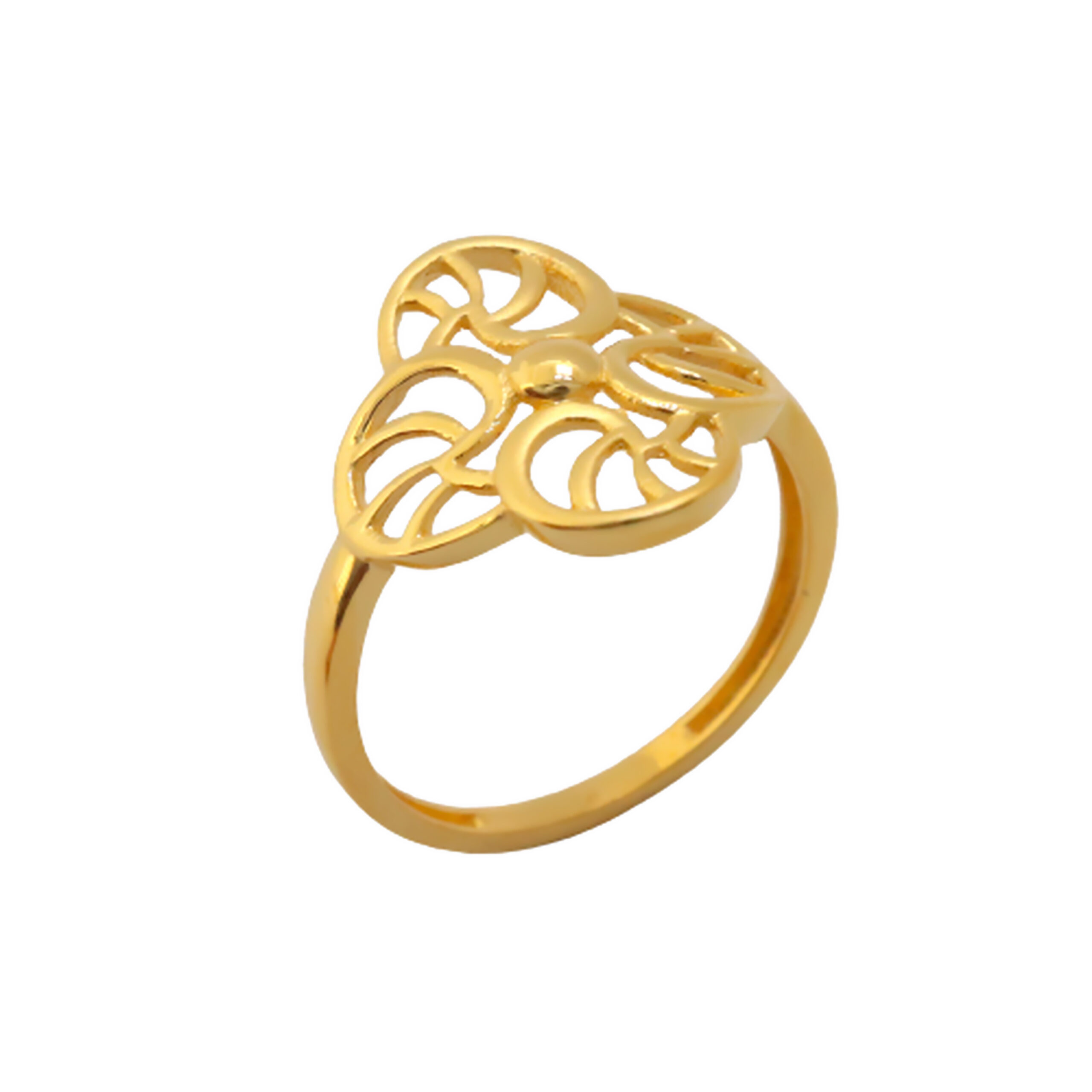 22k Gold Plain Sunshine Ring - Image 3