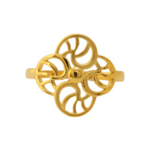 22k Gold Plain Sunshine Ring