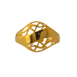 22k Gold Plain Graceful Ring