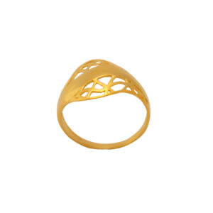 22k Gold Plain Graceful Ring
