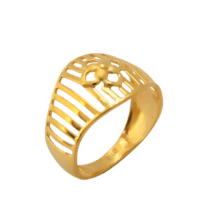 22k Gold Plain Net Twirl Ring