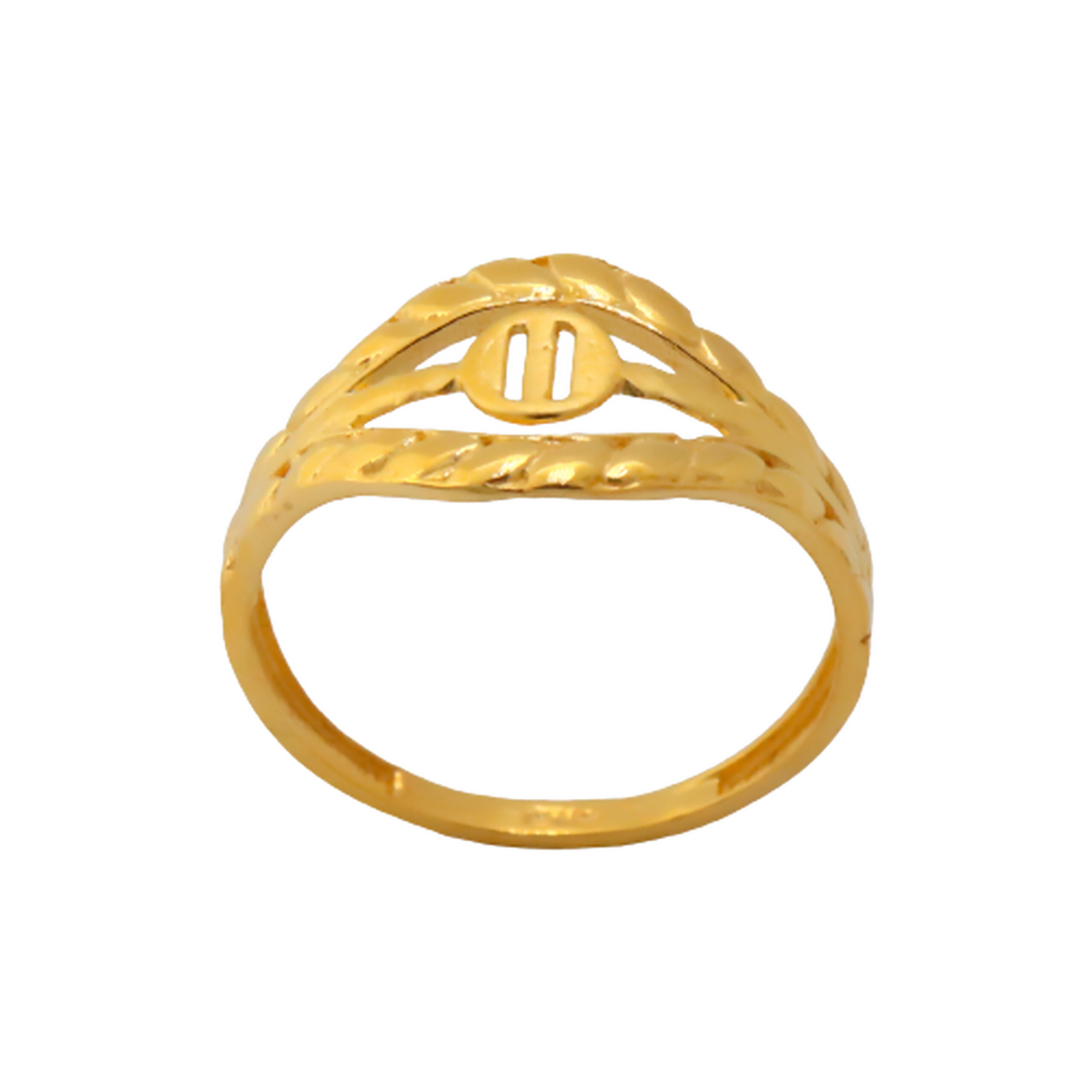 22k Gold Plain Swing Ring - Image 3