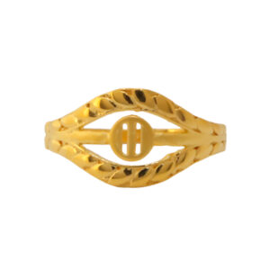 22k Gold Plain Swing Ring