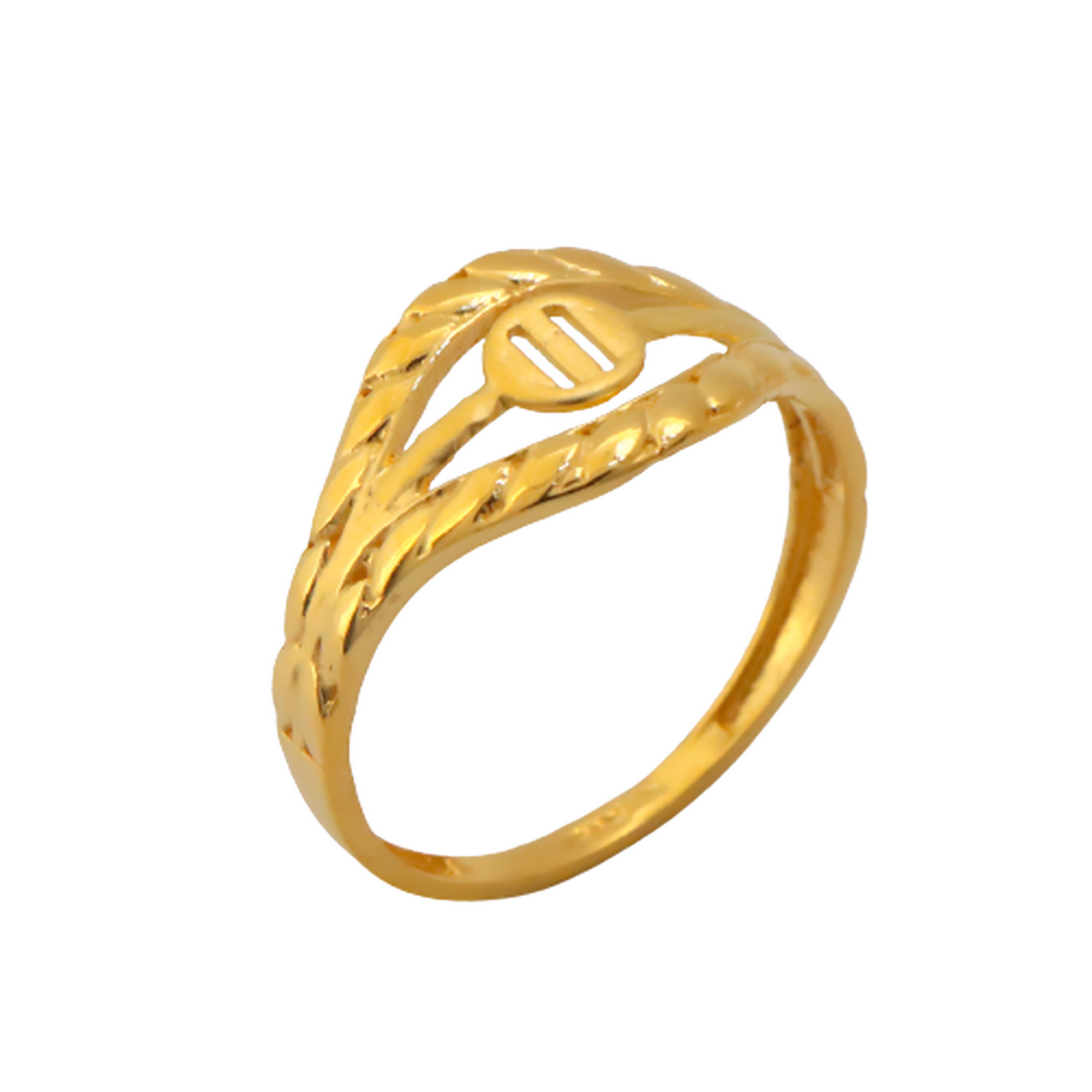 22k Gold Plain Swing Ring