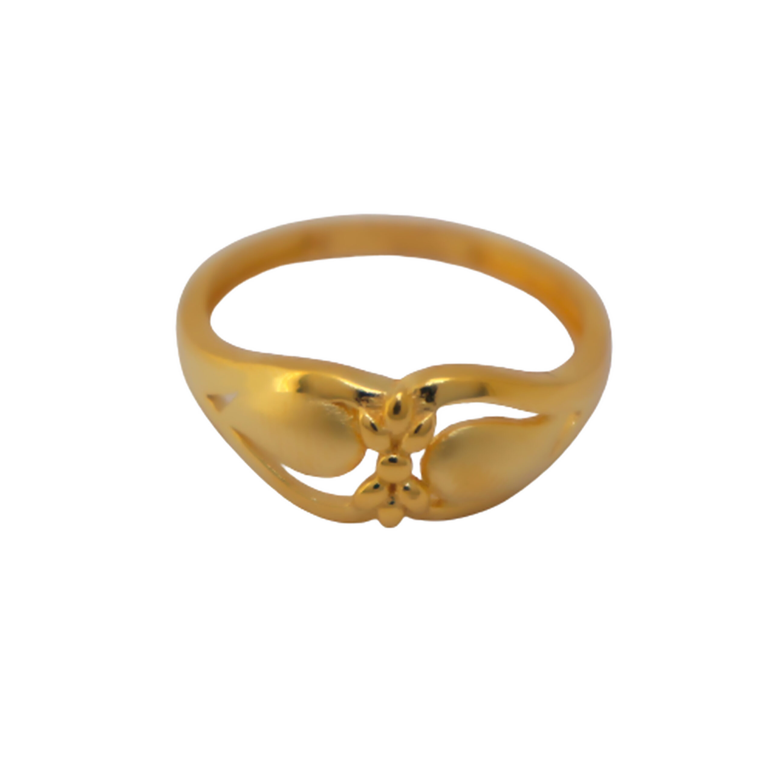 22k Gold Plain Shiny Ring - Image 4