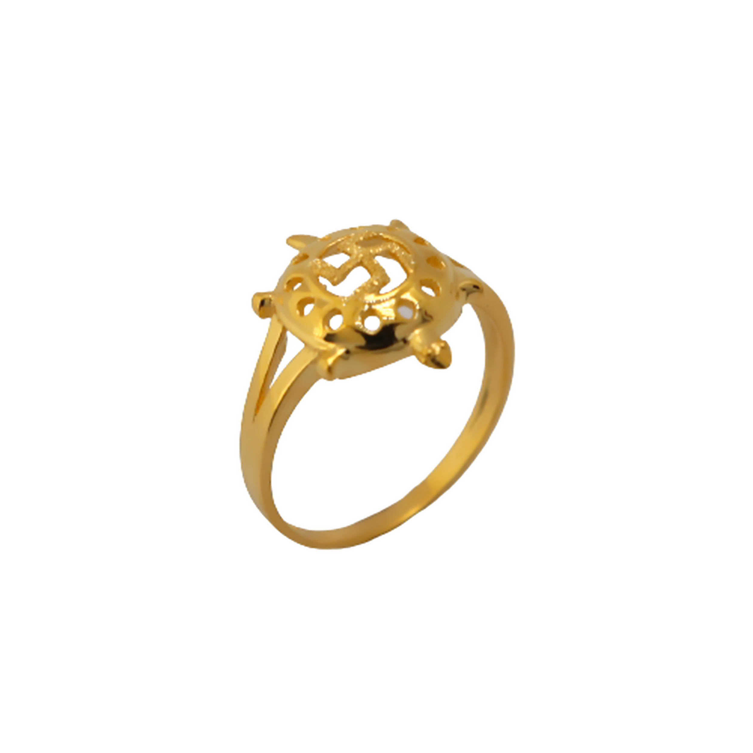 22k Gold Plain Tortoise Ring