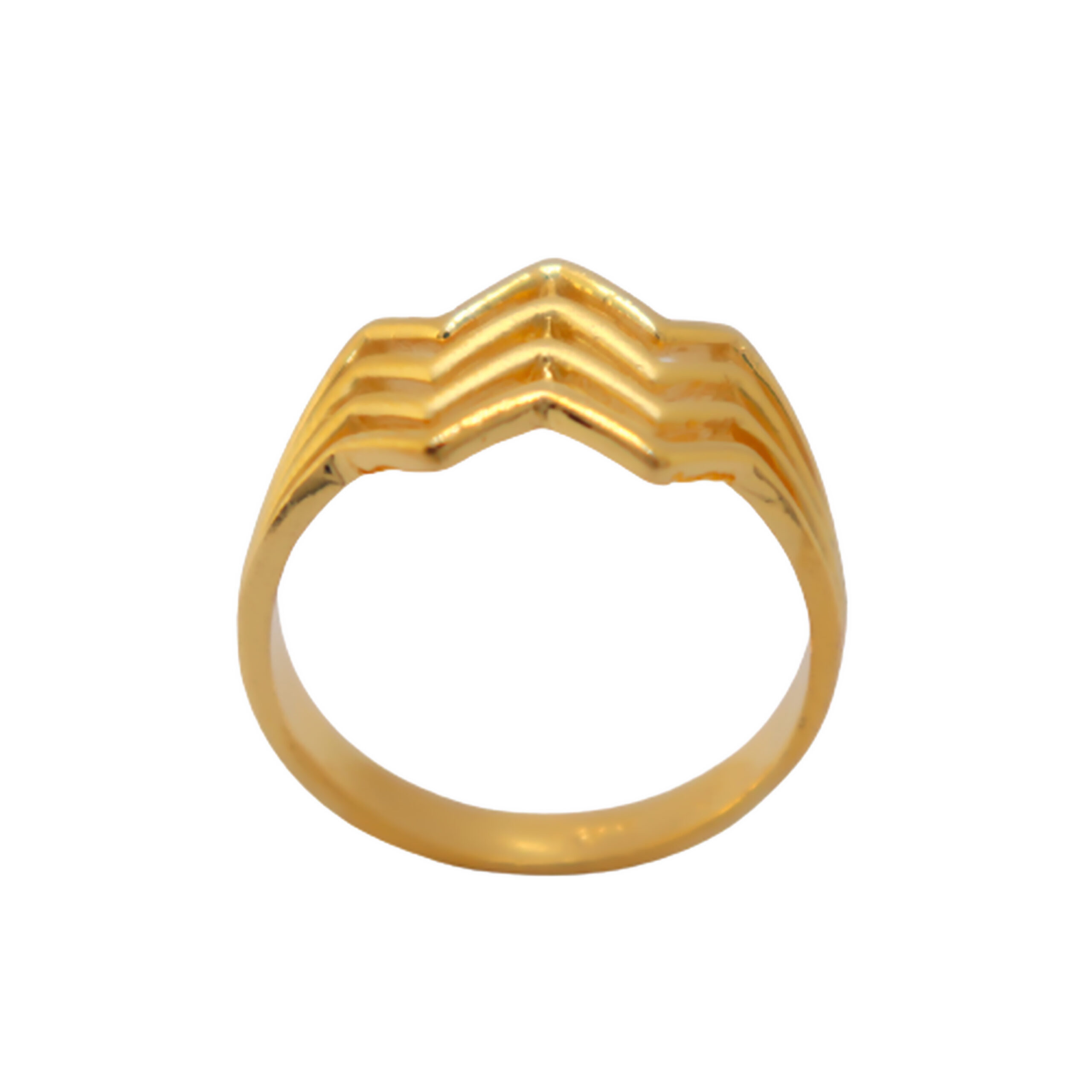 22k Gold Plain Fusion Ring - Image 5