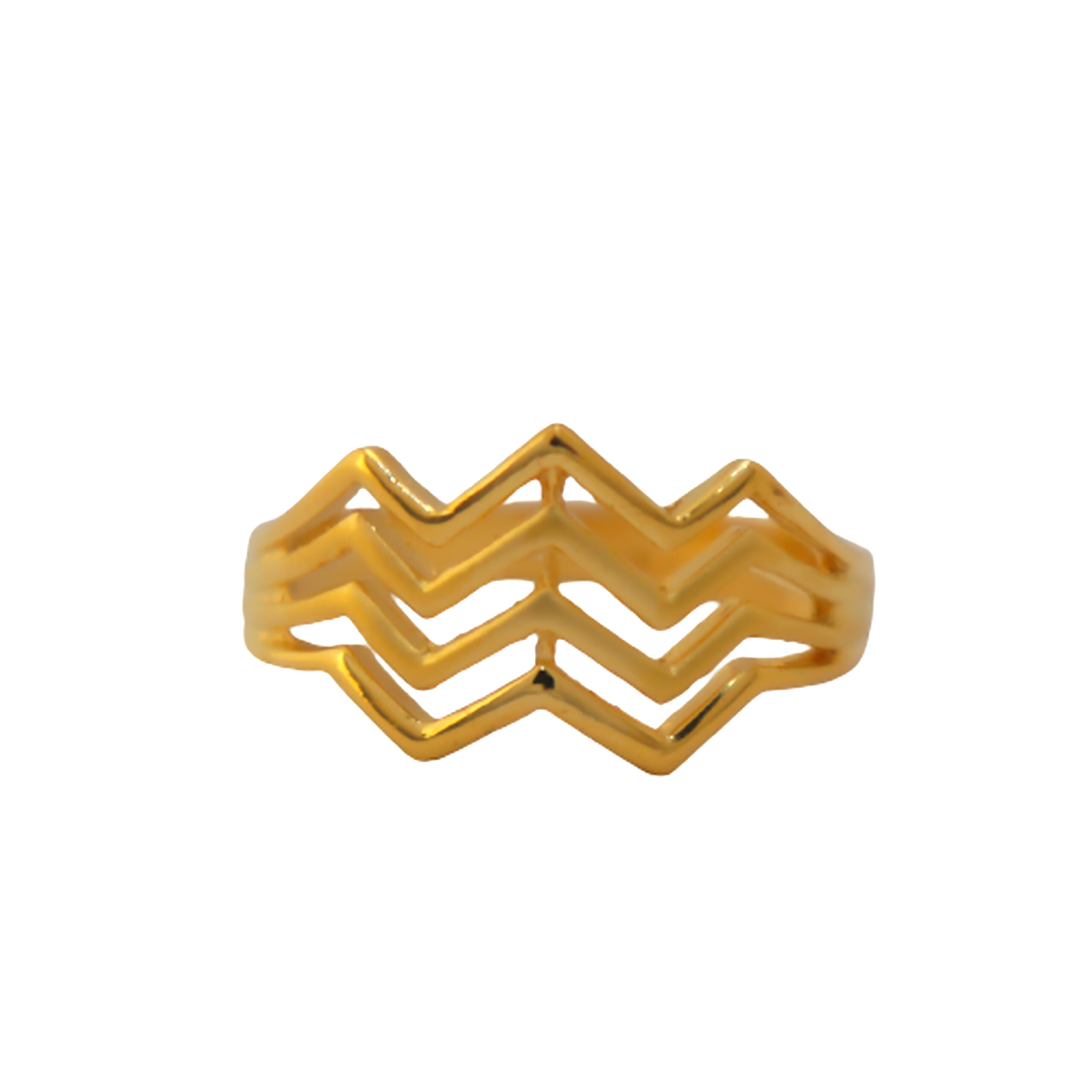 22k Gold Plain Fusion Ring - Image 4