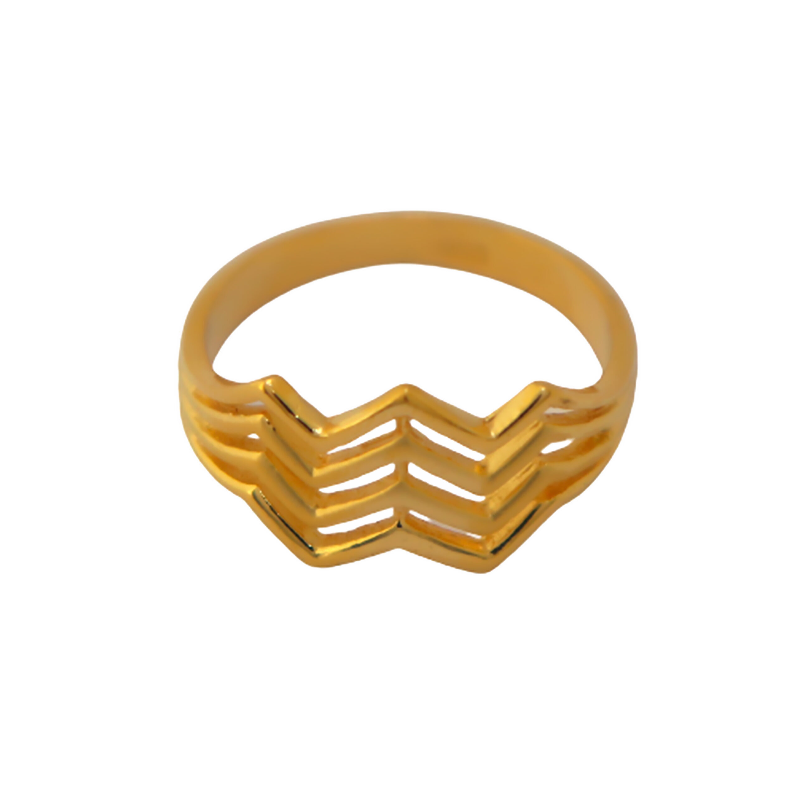 22k Gold Plain Fusion Ring - Image 3