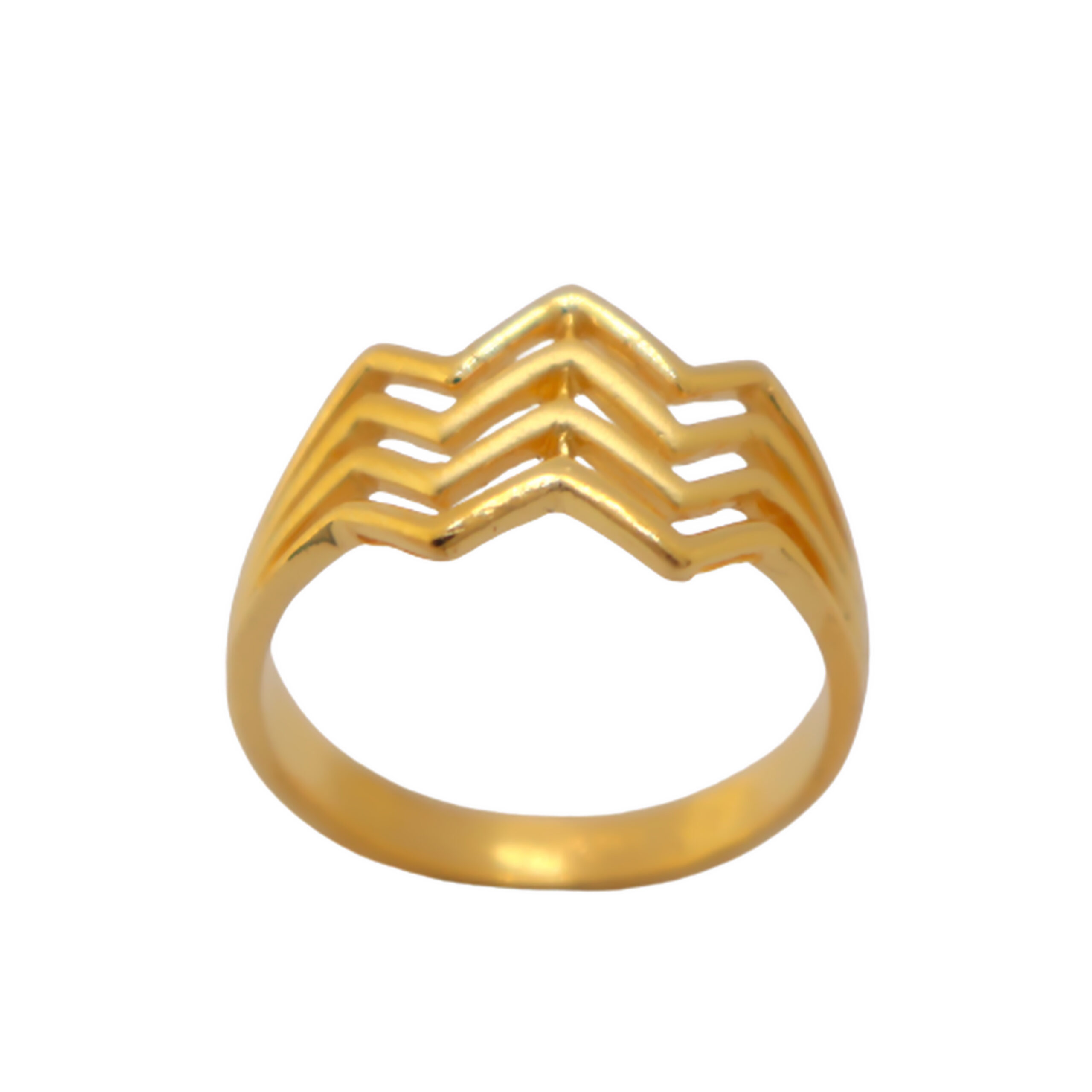 22k Gold Plain Fusion Ring - Image 2