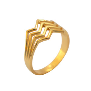 22k Gold Plain Fusion Ring