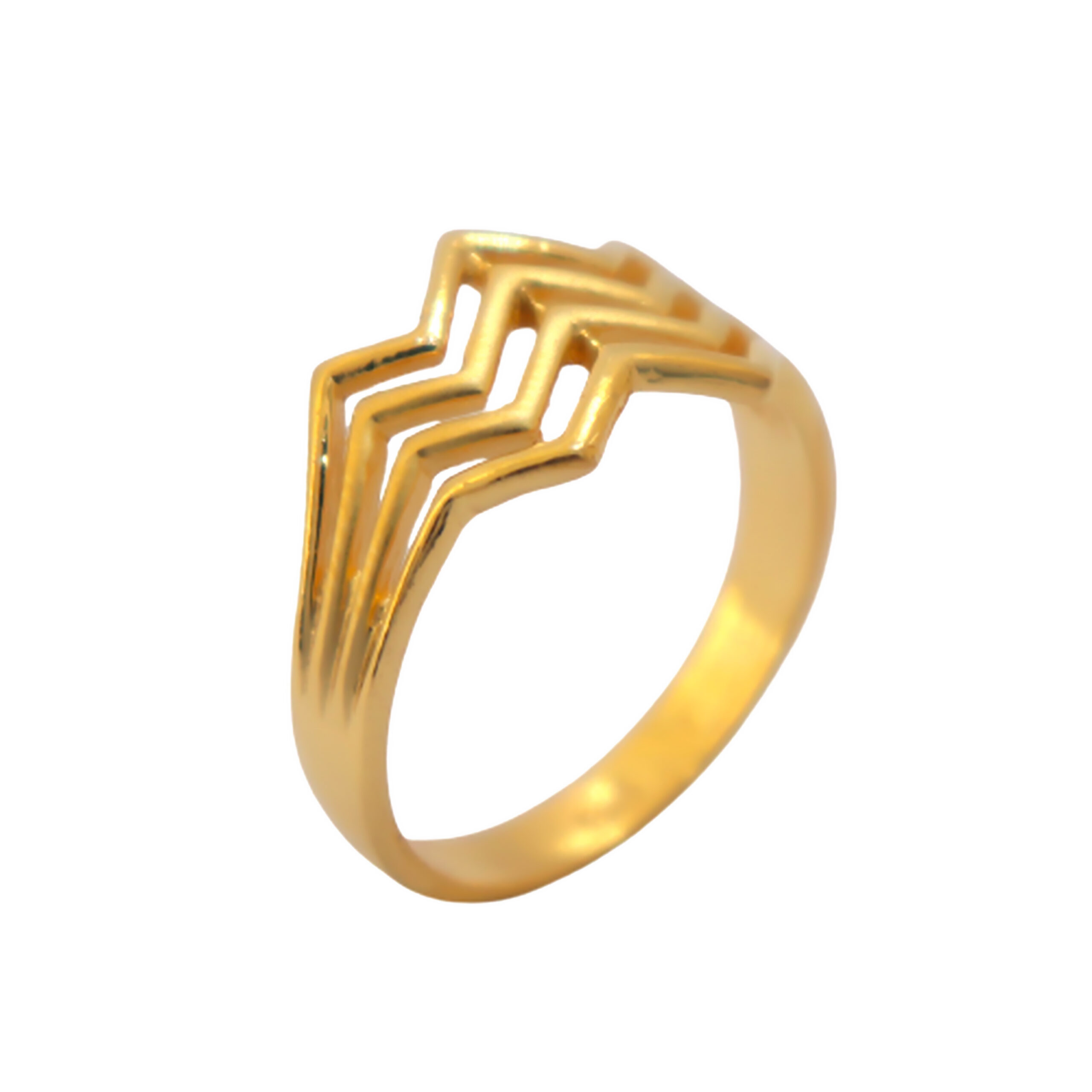 22k Gold Plain Fusion Ring