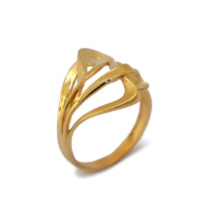 22k Gold Plain Stylish Ring