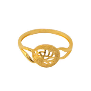 22k Gold Plain Circle Ring