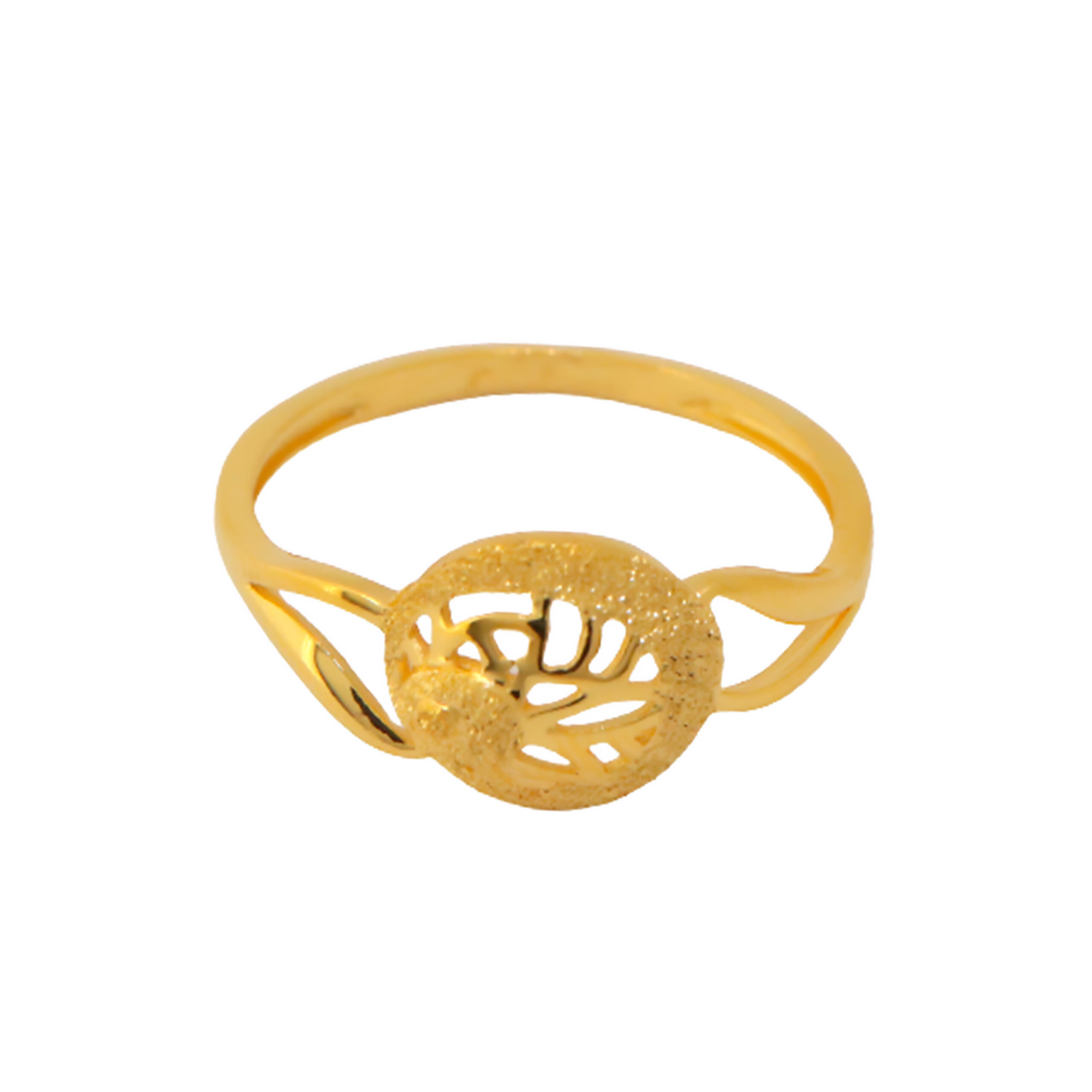 22k Gold Plain Circle Ring - Image 2