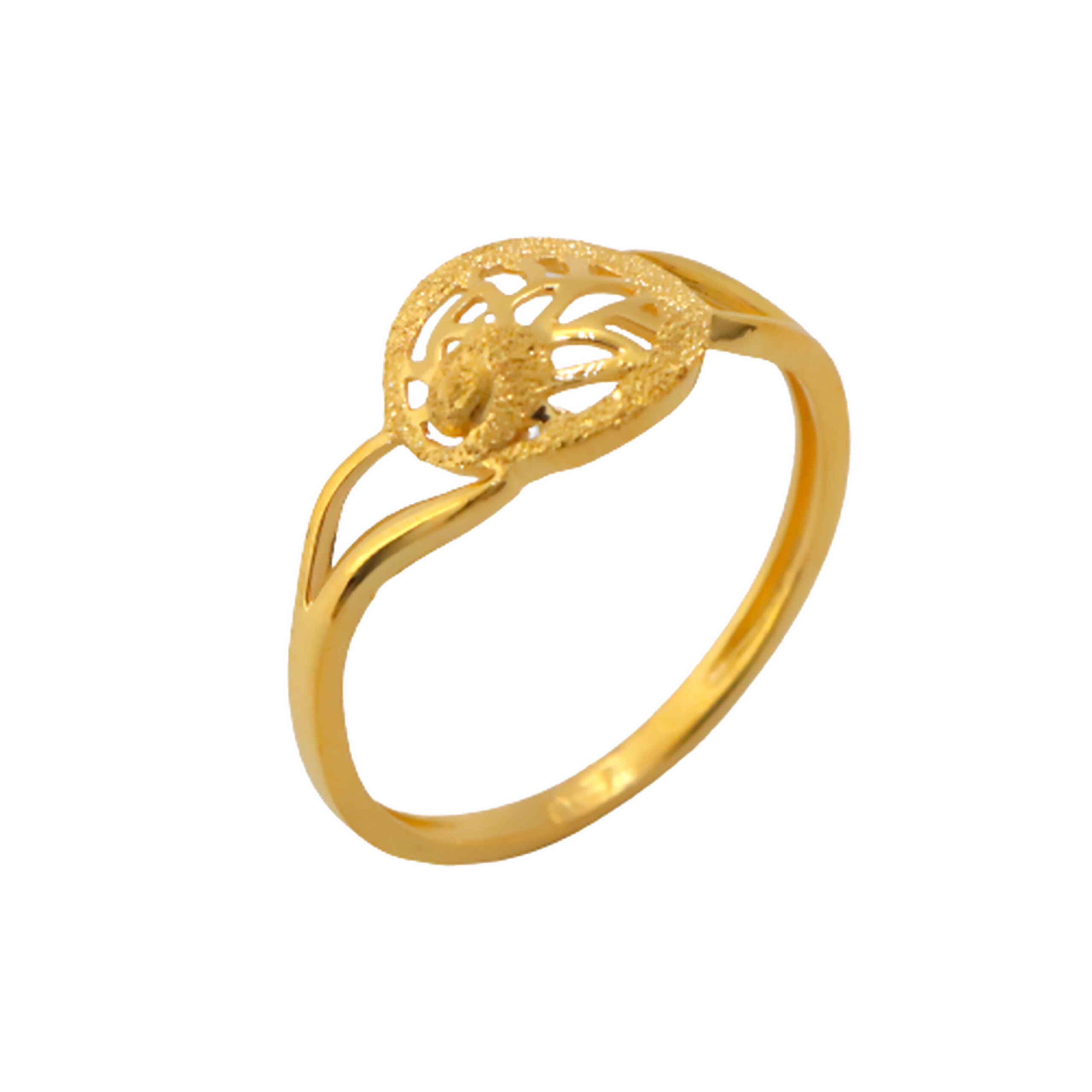 22k Gold Plain Circle Ring